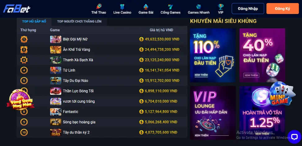 Bí quyết chơi slot game nổ hũ
